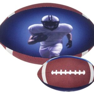 iscream Game On! Photoreal Football Shaped 16" x 12" x 12" Microbead Accent Pillow