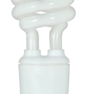 2 PK Satco S7365 13 watt; Mini Spiral Compact Fluorescent; 4100K; 82 CRI; Candelabra Base; 120 Volts