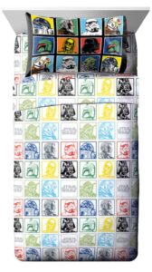 jay franco - jf27246epcd star wars classic grid 4 piece full sheet set