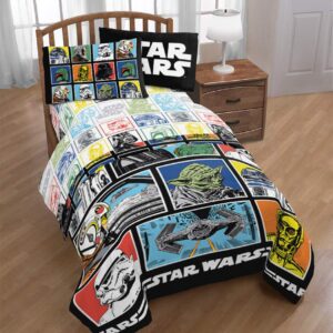 Jay Franco - JF27246EPCD Star Wars Classic Grid 4 Piece Full Sheet Set