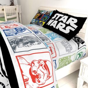 Jay Franco - JF27246EPCD Star Wars Classic Grid 4 Piece Full Sheet Set