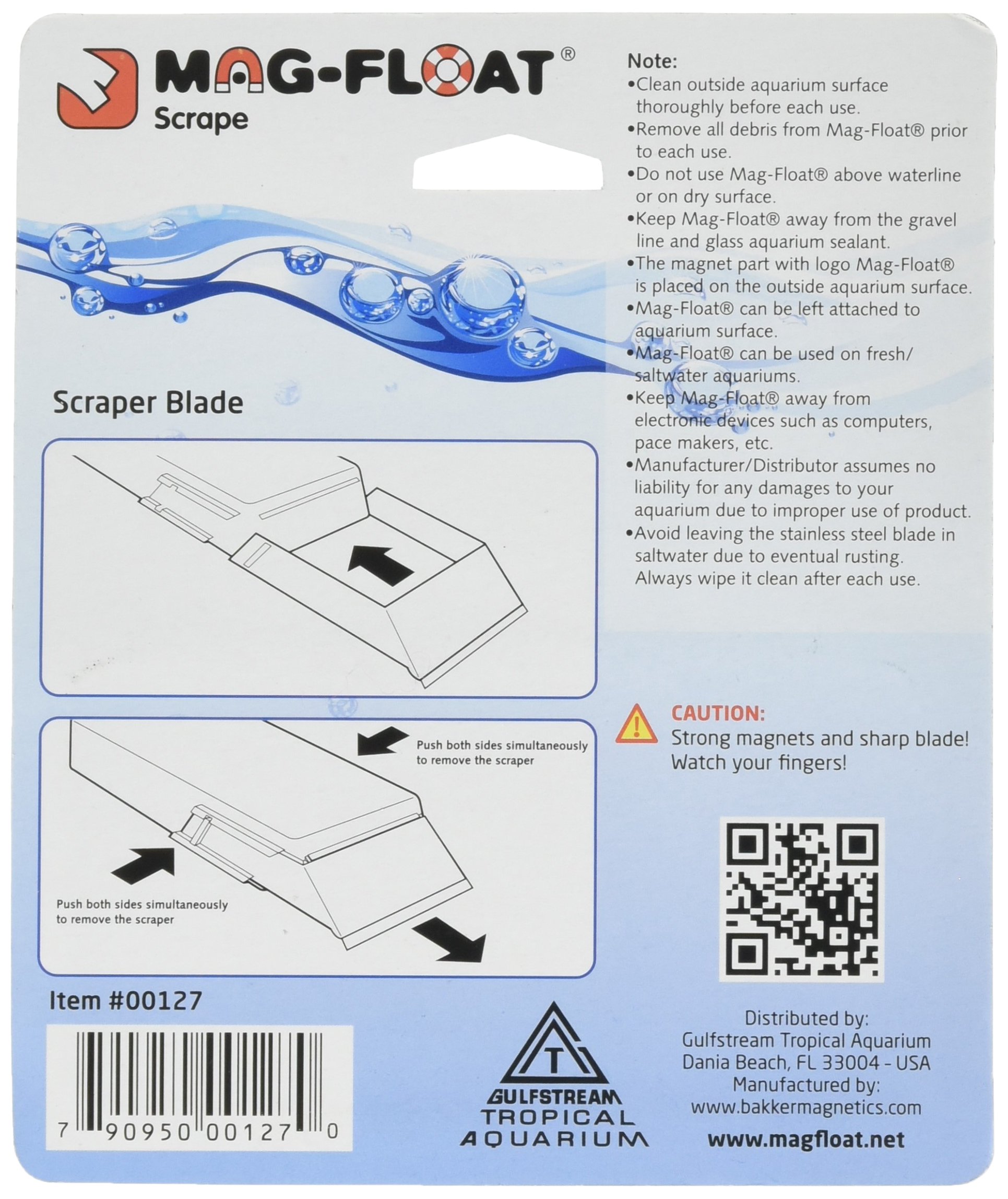 Mag-Float Scrape Scraper Blades Small & Medium 2 Pack