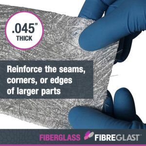 Fibre Glast Fiberglass Chopped Strand Mat – Strong, Easy to Use & Lightweight Glass Fiber for Structural Reinforcement & Repair Kits — 1.5 Ounces, 4 Inches Wide, 10 Yard Long Roll, Made in USA