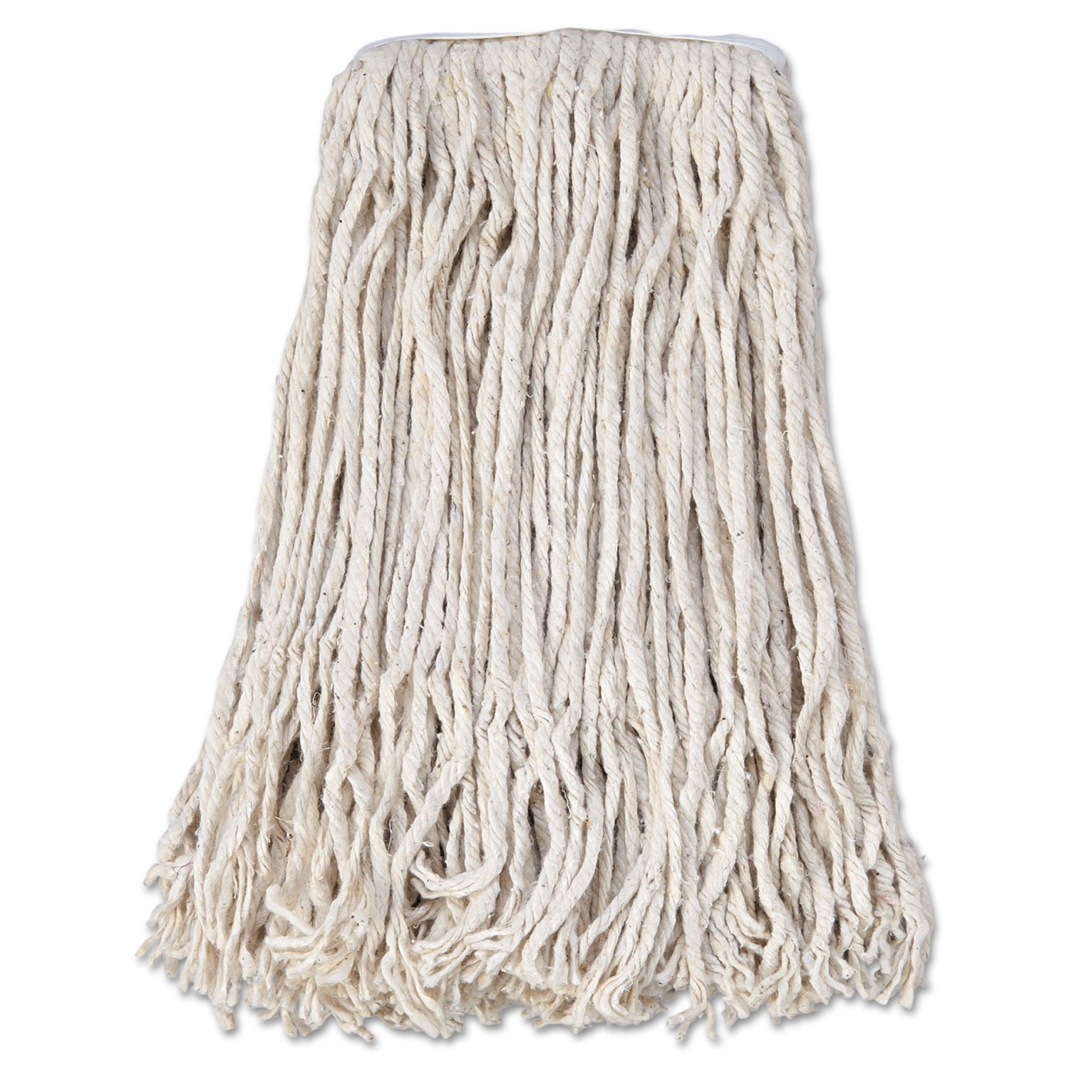 Boardwalk® Banded Cotton Mop Heads, #24, White, Pack Of 12