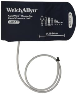 welch allyn reuse-11-1tp flexiport reusable blood pressure cuffs with one-tube tri-purpose connectors, adult, size 11