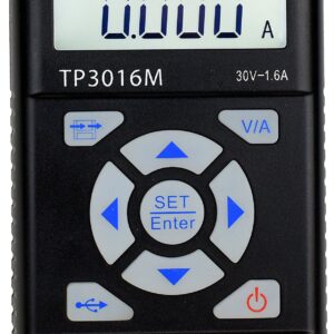 Tekpower TP3016M Portable Handheld Variable DC Power Supply with USB Port 0.3V - 12V @ 0-3.75A or 0.3V-30V@ 1.6A with VC and CC Control