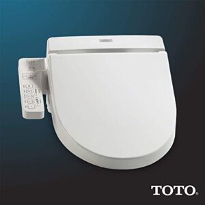 TOTO SW2014#01 A100 Electronic Bidet Toilet Cleansing Warm Water and Heated Seat, Elongated, Cotton White