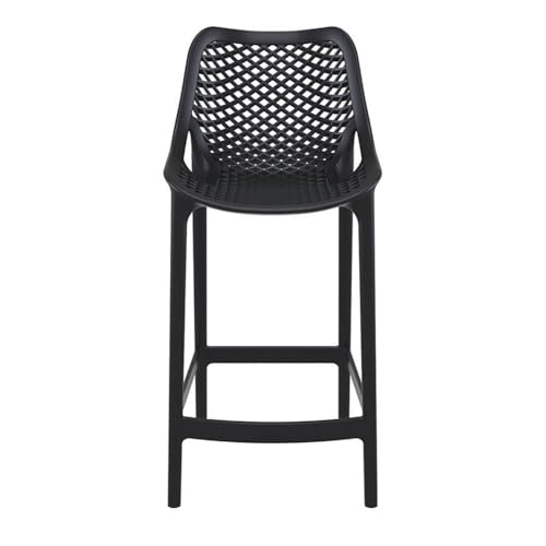 Compamia Air Patio Counter Stool in Black (Set of 2)