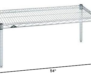 Omega Products Corporation 21" Deep x 54" Wide x 14" High Chrome Stationary Dunnage Rack