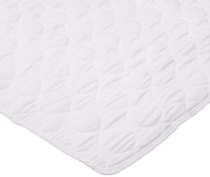 linenspa 34" x 52" skid resistant waterproof sheet and mattress protector pad-highly absorbent-machine washable-quilted, white