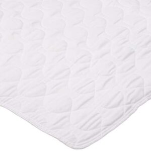 Linenspa 34" x 52" Skid Resistant Waterproof Sheet and Mattress Protector Pad-Highly Absorbent-Machine Washable-Quilted, White