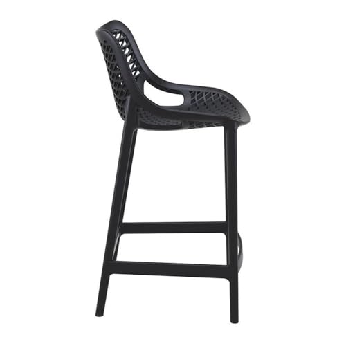 Compamia Air Patio Counter Stool in Black (Set of 2)