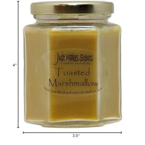 Toasted Marshmallow Scented Blended Soy Candle by Just Makes Scents