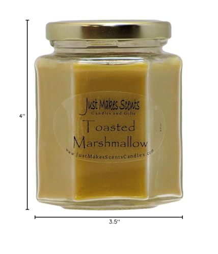 Toasted Marshmallow Scented Blended Soy Candle by Just Makes Scents