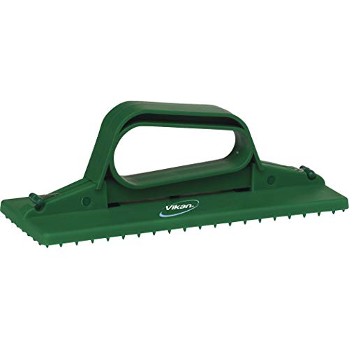 Vikan, Green Pad Holder,Handheld,9" x 3.7",PP/SS, 5510