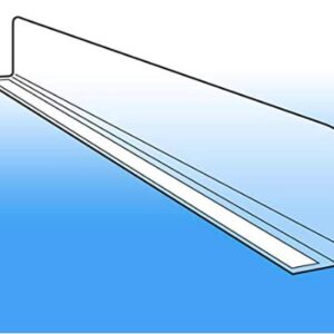 Clip Strip Shelf Dividers for Retail Stores - Lightweight, Clear Adhesive Mount 1" H x 13-9/16" L Corp., 15 mil Crystal Clear PVC, Retail Shelf Separator, Item SD-1514, Pack of 50