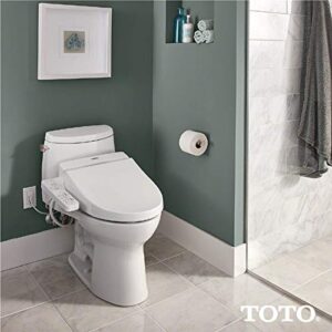 TOTO SW2014#01 A100 Electronic Bidet Toilet Cleansing Warm Water and Heated Seat, Elongated, Cotton White