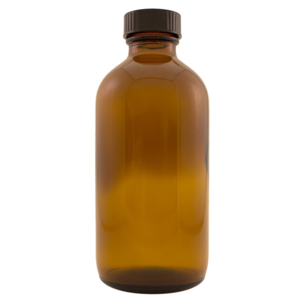 GreenHealth 8 fl oz Amber Glass Bottle with Phenolic Cone Cap (Single)