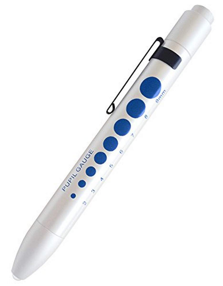 Prestige Medical Soft LED Pupil Gauge Penlight, White, 0.8 Ounce