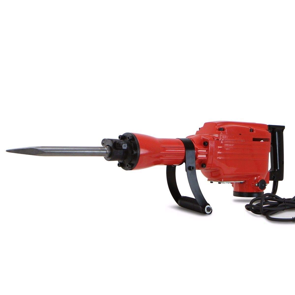 XtremepowerUS 2200W Electric Demolition Jack Hammer Concrete Breaker Punch Drill Chisel & Shovel Digging Bits w/Case