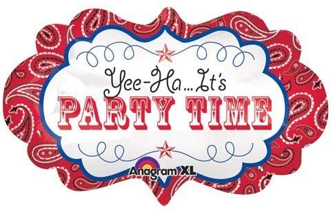 WESTERN BANDANA MARQUEE Birthday PARTY Hoedown Rodeo Balloons Decorations Supplies Horse Cow by Anagram