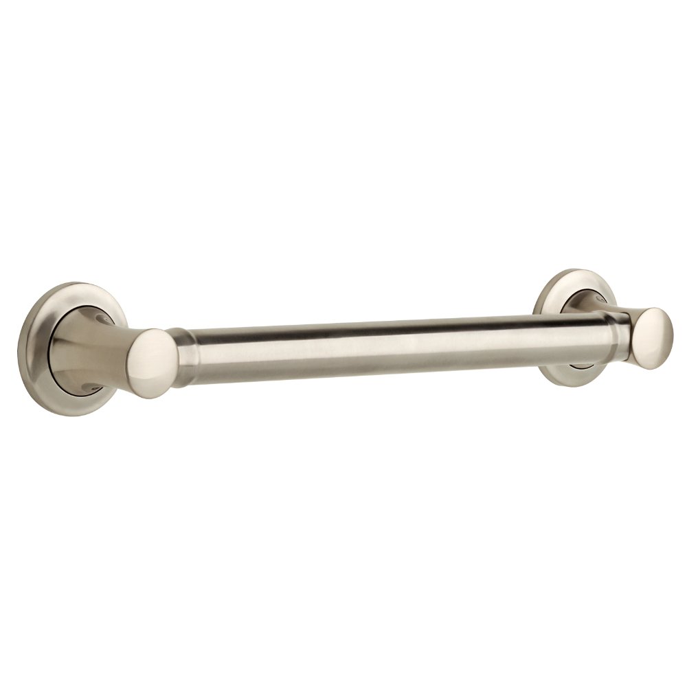 Delta Faucet DCL5916-BN Carlisle Bathroom Safety, 16 inch x 1 1/4" Decorative Grab Bar, Brushed Nickel