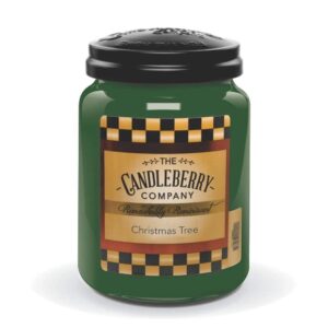 candleberry candles | christmas tree candle | best candles on the market | hand poured in the usa | highly scented & long lasting | large jar 26 oz