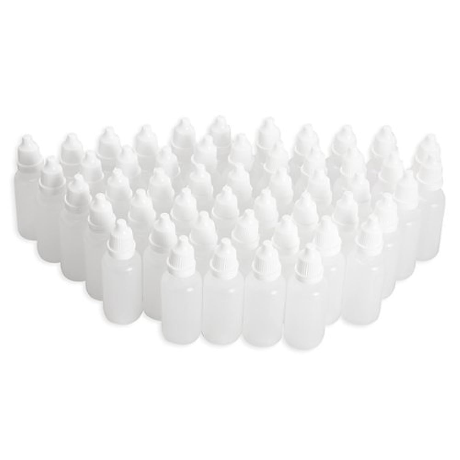 Teensery 25 Pcs Plastic Empty Squeezable Eye Liquid Dropper Bottles Dropping Bottles (30ml)