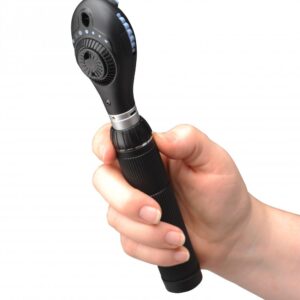 ADC Portable Diagnostic Set Plug-in Rechargeable, with Standard Otoscope and Coax Ophthalmoscope, Xenon Lamps, 3.5V, Hard Case, Diagnostix 5410X, Black