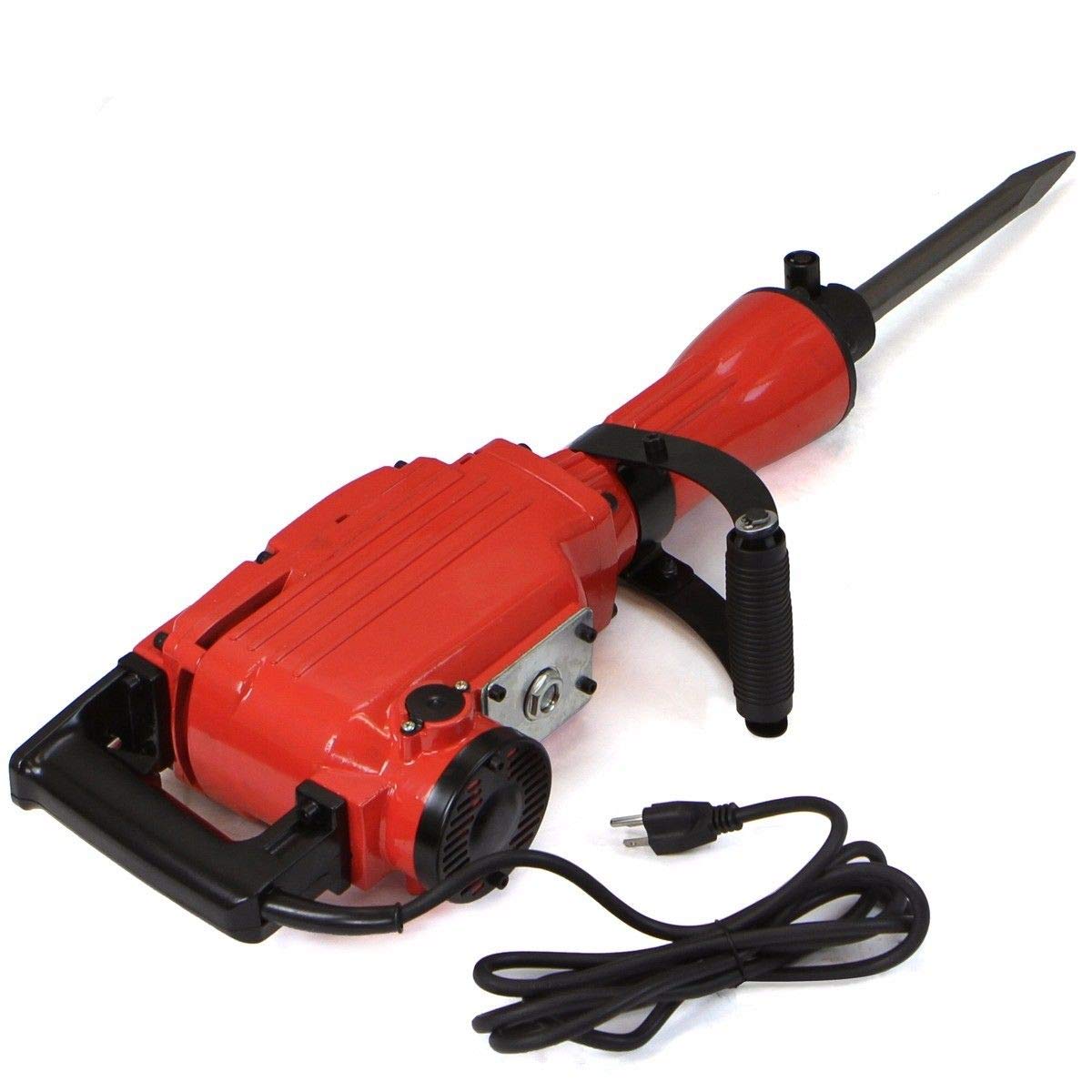 XtremepowerUS 2200W Electric Demolition Jack Hammer Concrete Breaker Punch Drill Chisel & Shovel Digging Bits w/Case