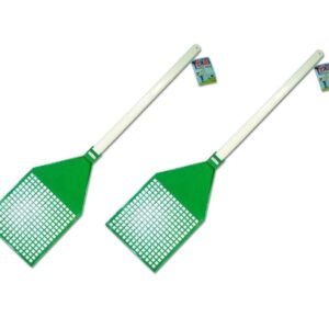 Bulk Buys Jumbo Texas Fly Swatter, Assorted Colors (Pack of 2)