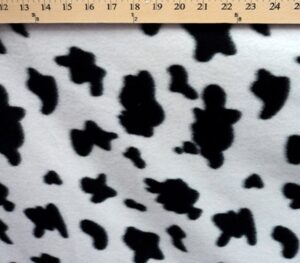 polar fleece fabric prints animal print cow print / 60" wide/sold by the yard fe-n-17