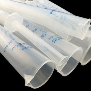 Plastic Transparent Blue Line Liquid Graduated Measuring Cylinder Lab Test Tube 10ml /25ml /50ml /100ml/ 250ml /500ml / 1000ml Pack Of 7