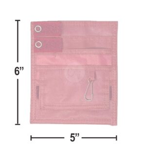 EMI Nylon 5 Pocket Nurse Scrub Organizer - Pink (EAO-314-P)