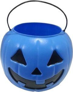 halloween pumpkin jack o' lantern candy bucket (blue)