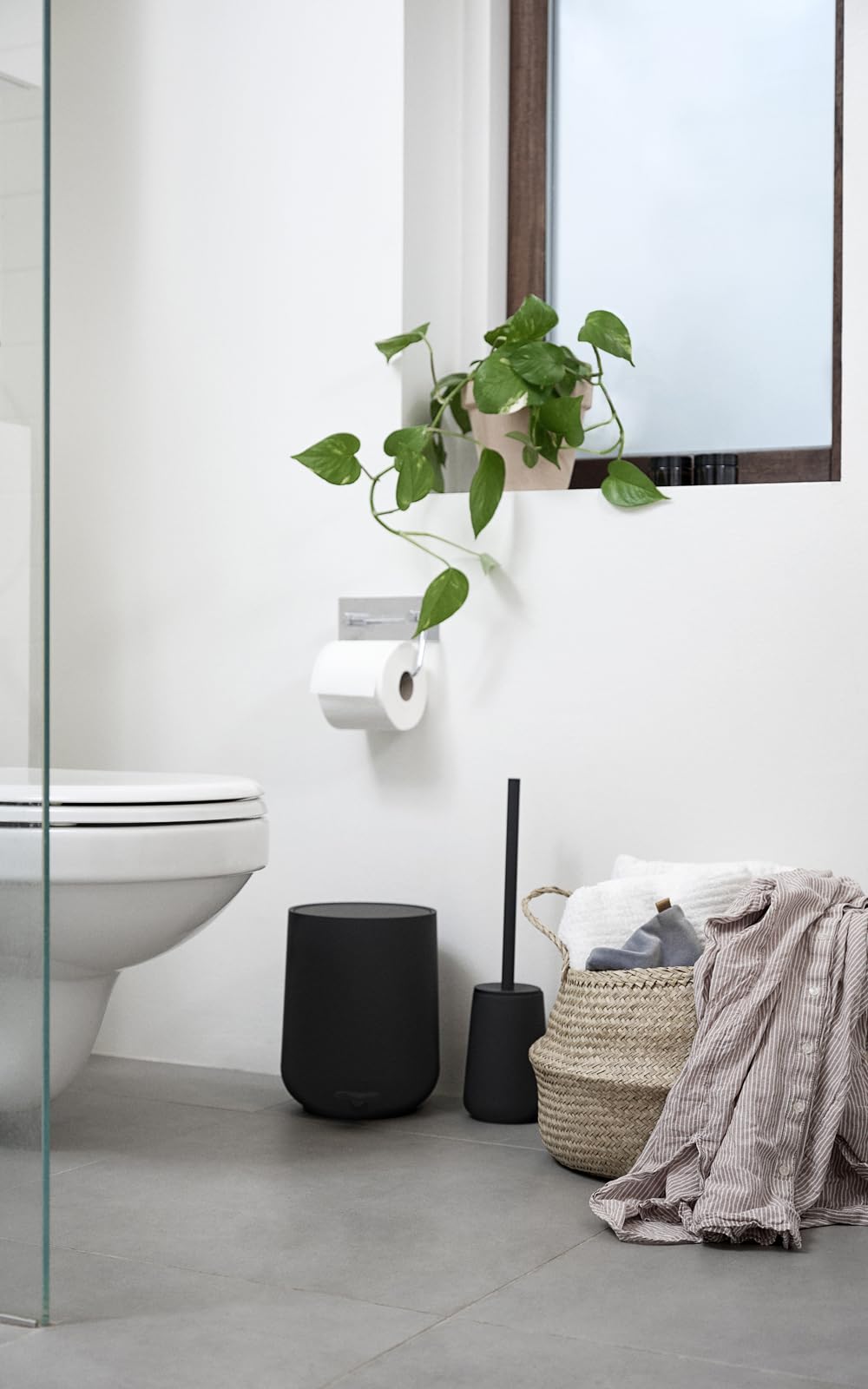 Zone Denmark Modern Elegance Nova Bathroom Bin, Cosmetic Bin, and Waste Bin - Sleek Design for Stylish Bathrooms and Efficient Waste Management