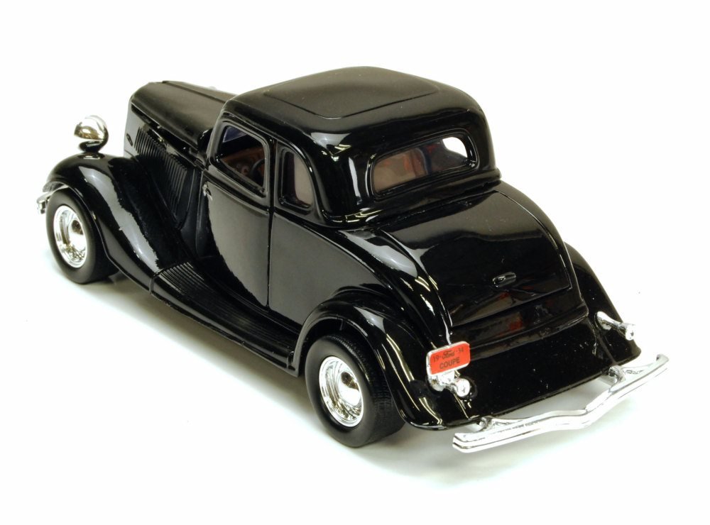 1934 Ford Coupe, Black - Motormax 73217 - 1/24 Scale Diecast Model Toy Car