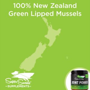 Super Snouts Joint Power 100% Green Lipped Mussels for Dogs & Cats - Dog Joint Supplement Powder Supports Joints, Tendons, Ligaments (2.64 oz, Pack of 2)