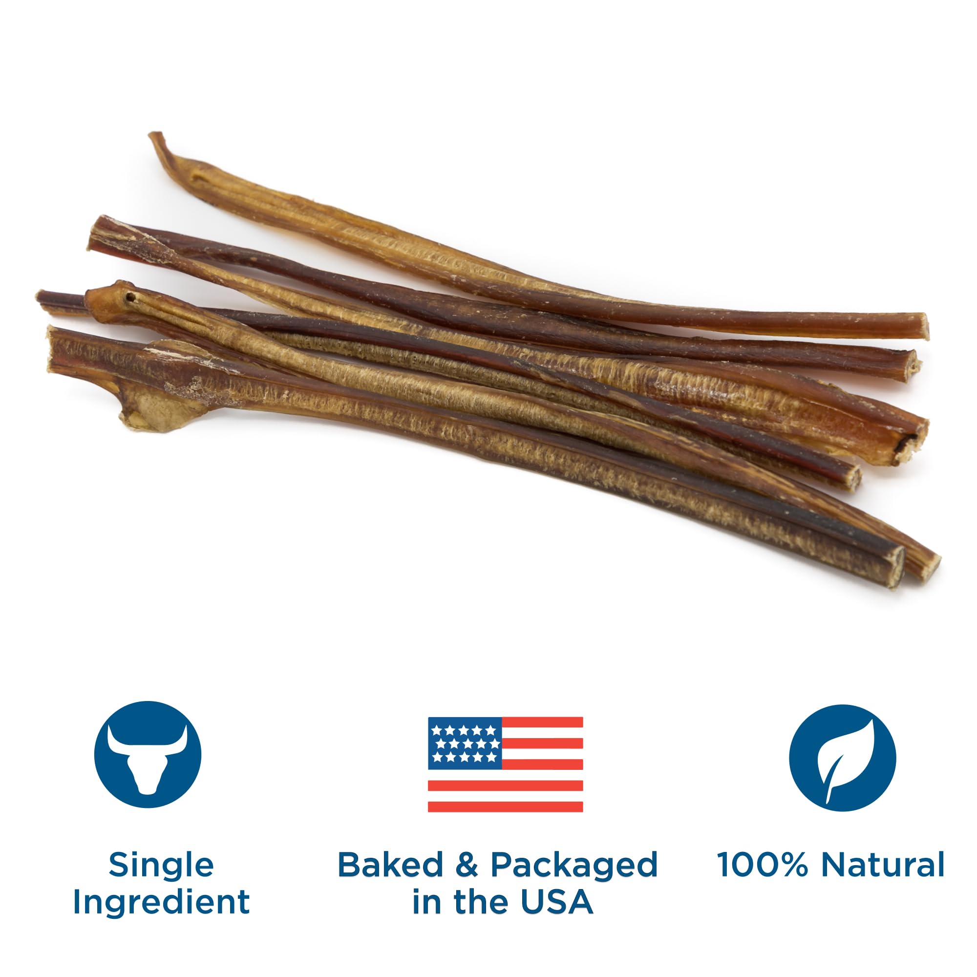 Best Bully Sticks 12 Inch Odor Free Bully Sticks for Dogs, 12 Pack - 100% Natural, Grass-Fed Beef, Easily Digestible Bully Bones, Grain and Rawhide Free, Odorless Dog Bully Sticks for Large Dogs