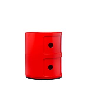 Kartell Componibili Drawers by Anna Castelli Ferrieri, Opaque Red