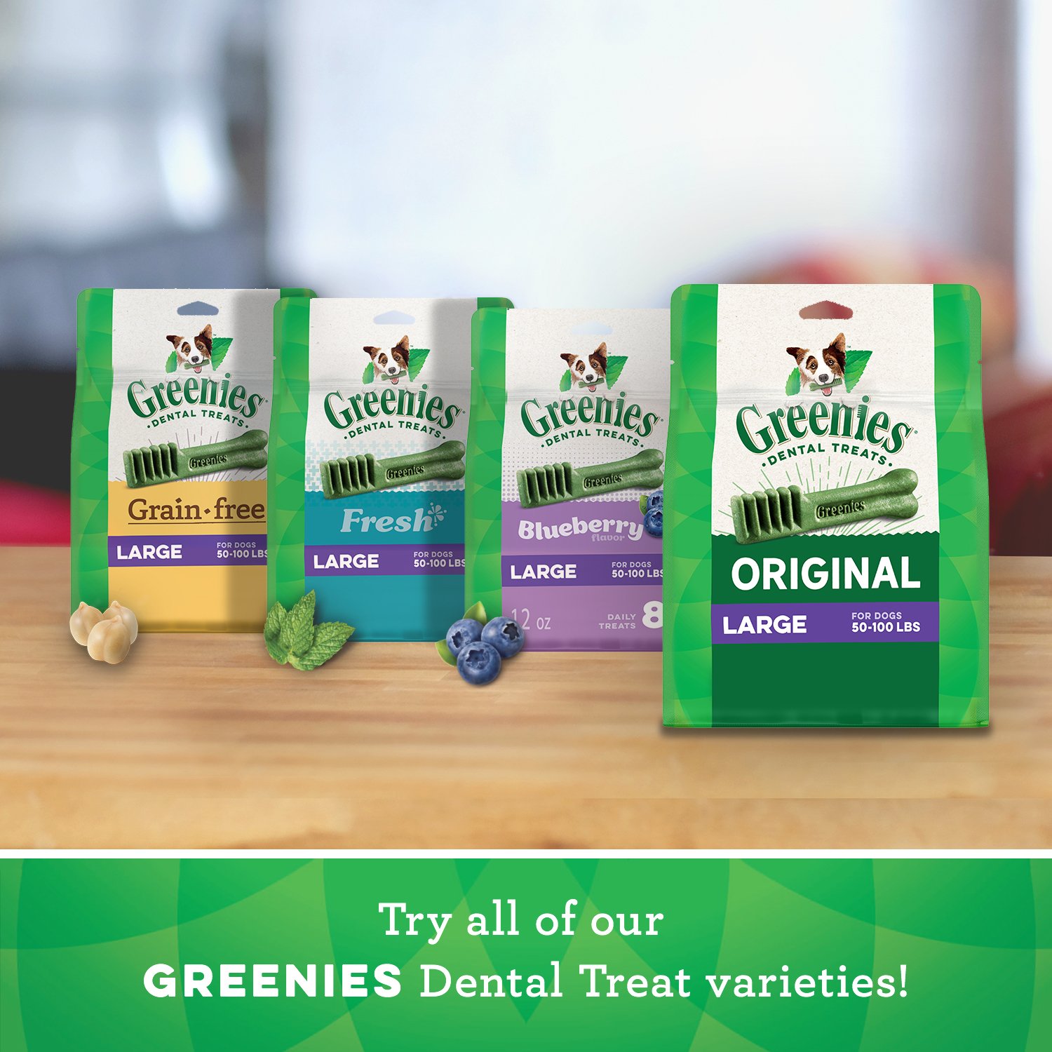 GREENIES Original Large Dog Dental Chews - 12 Ounces 8 Treats