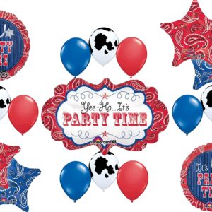 WESTERN BANDANA MARQUEE Birthday PARTY Hoedown Rodeo Balloons Decorations Supplies Horse Cow by Anagram