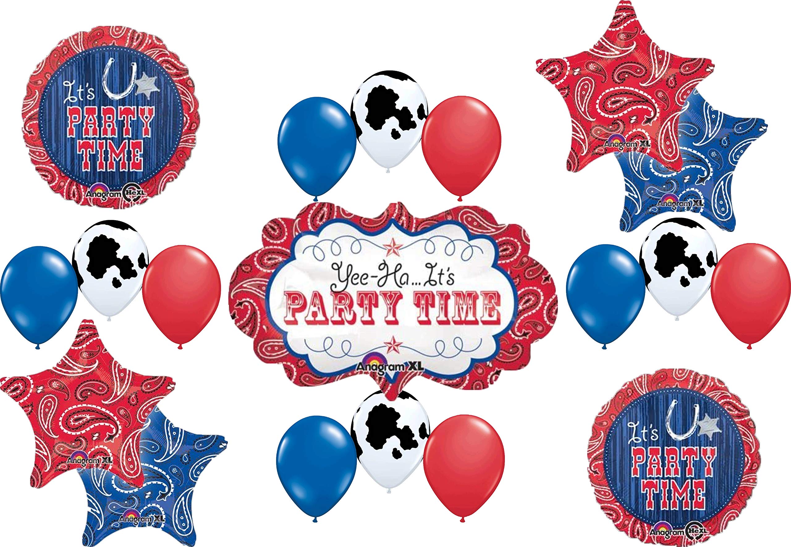 WESTERN BANDANA MARQUEE Birthday PARTY Hoedown Rodeo Balloons Decorations Supplies Horse Cow by Anagram