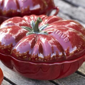 Staub Tomato Casserole 40511-855-0 Enamelled Surface Ceramic