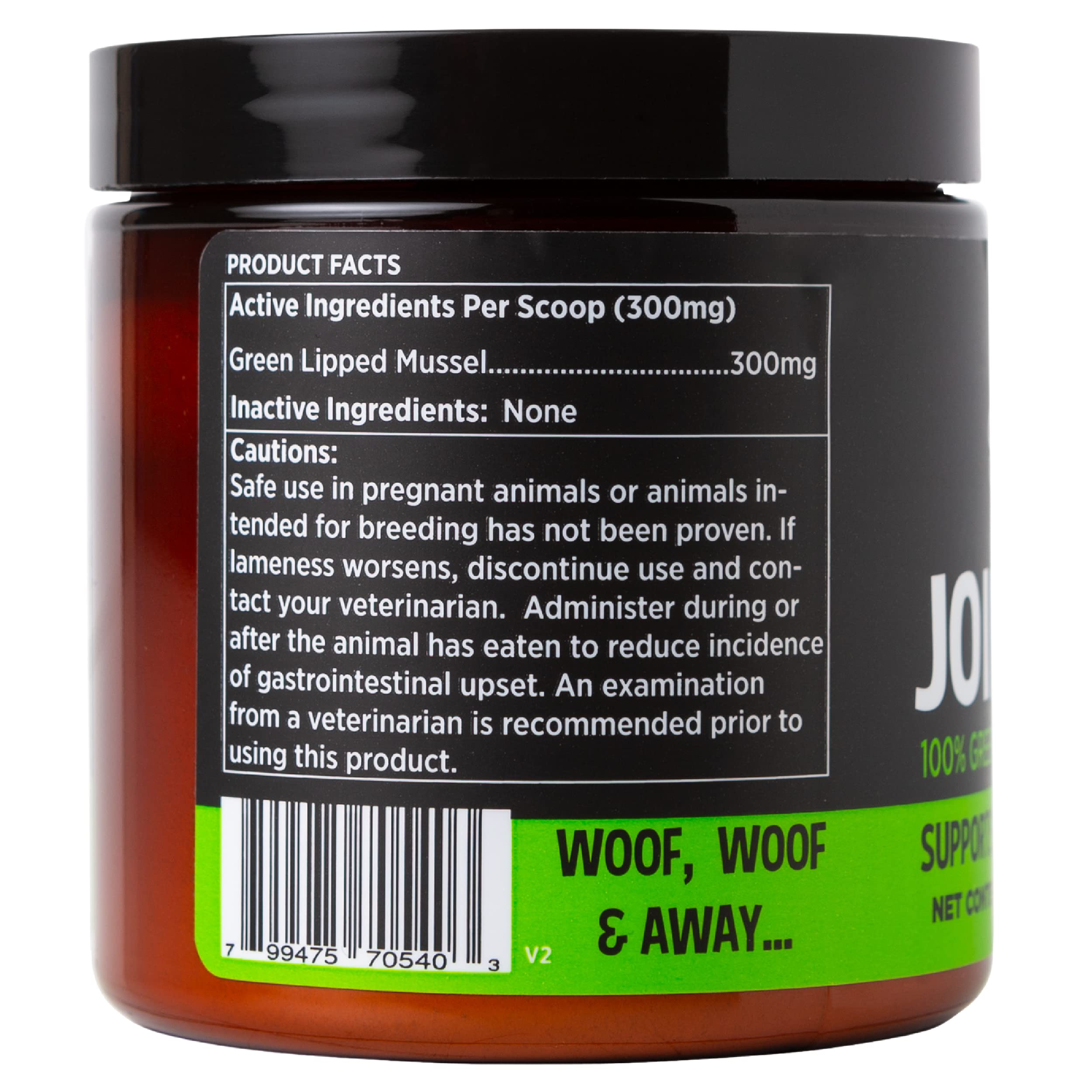 Super Snouts Joint Power 100% Green Lipped Mussels for Dogs & Cats - Dog Joint Supplement Powder Supports Joints, Tendons, Ligaments (2.64 oz, Pack of 2)