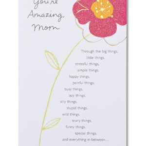 American Greetings Birthday Card for Mom (Floral, You’re Amazing)