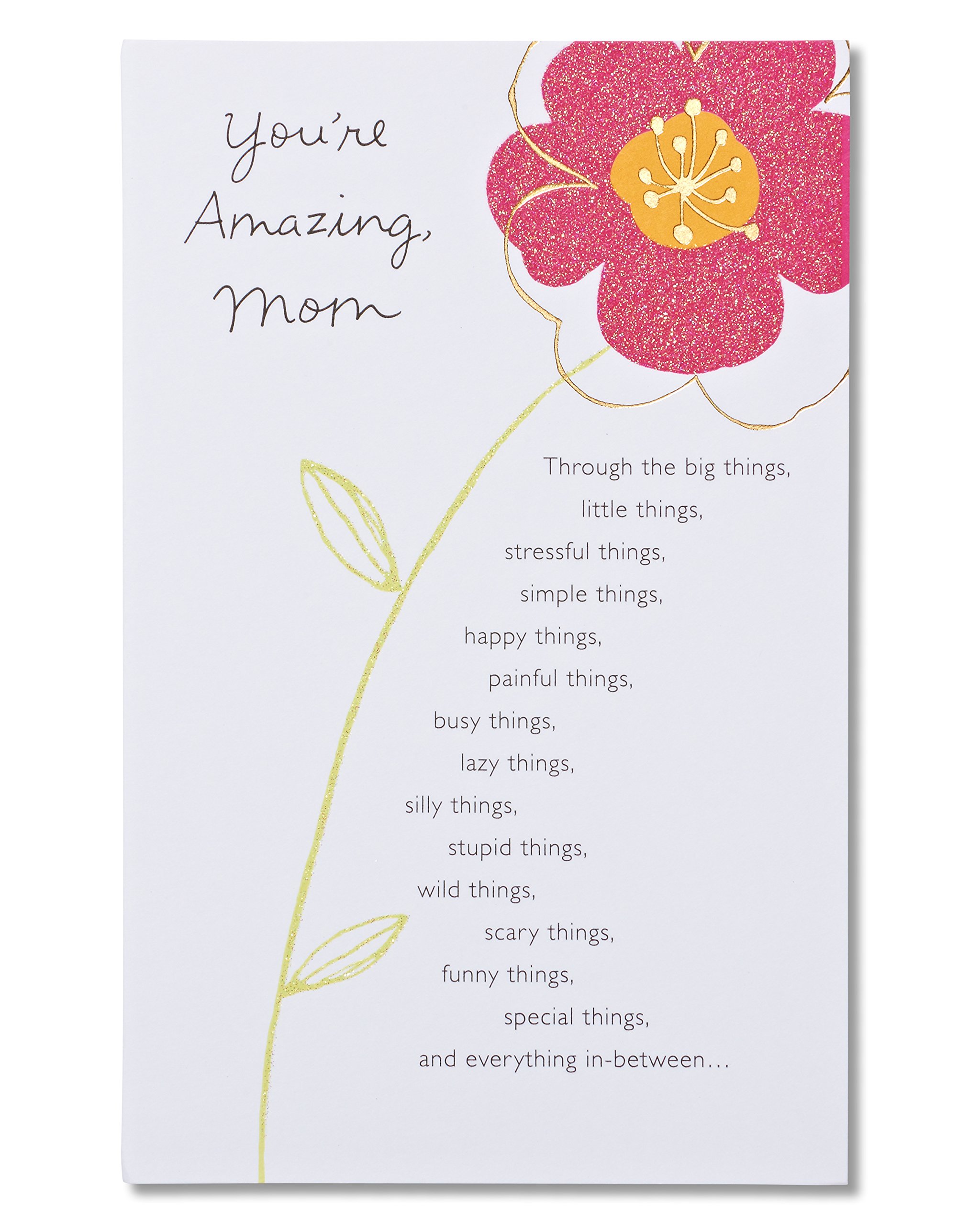 American Greetings Birthday Card for Mom (Floral, You’re Amazing)