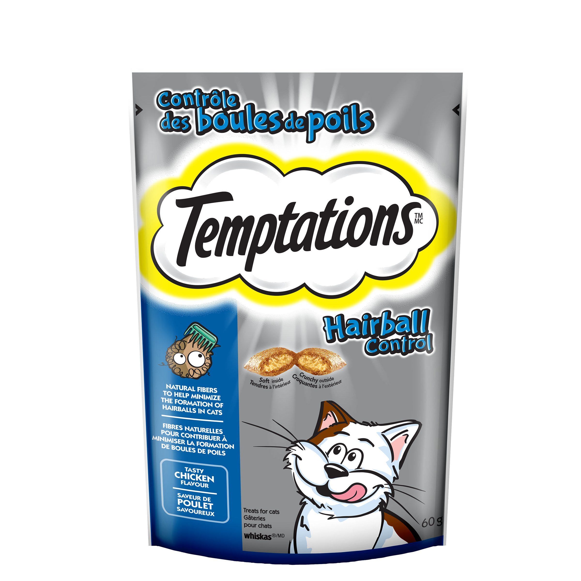 Temptations Hairball Control, Chicken (Pack of 12)