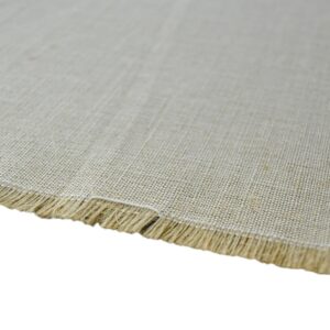 AK-Trading 60" Wide Burlap and Cotton Blend Natural Lint Free Linen Burlap Fabric for Crafts & Decoration (60" Wide x 1 Yard Long)