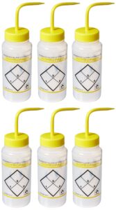 bel-art products f11646-0624 ldpe scienceware safety-labeled wash bottles, isopropanol label, 500 ml capacity (pack of 6)